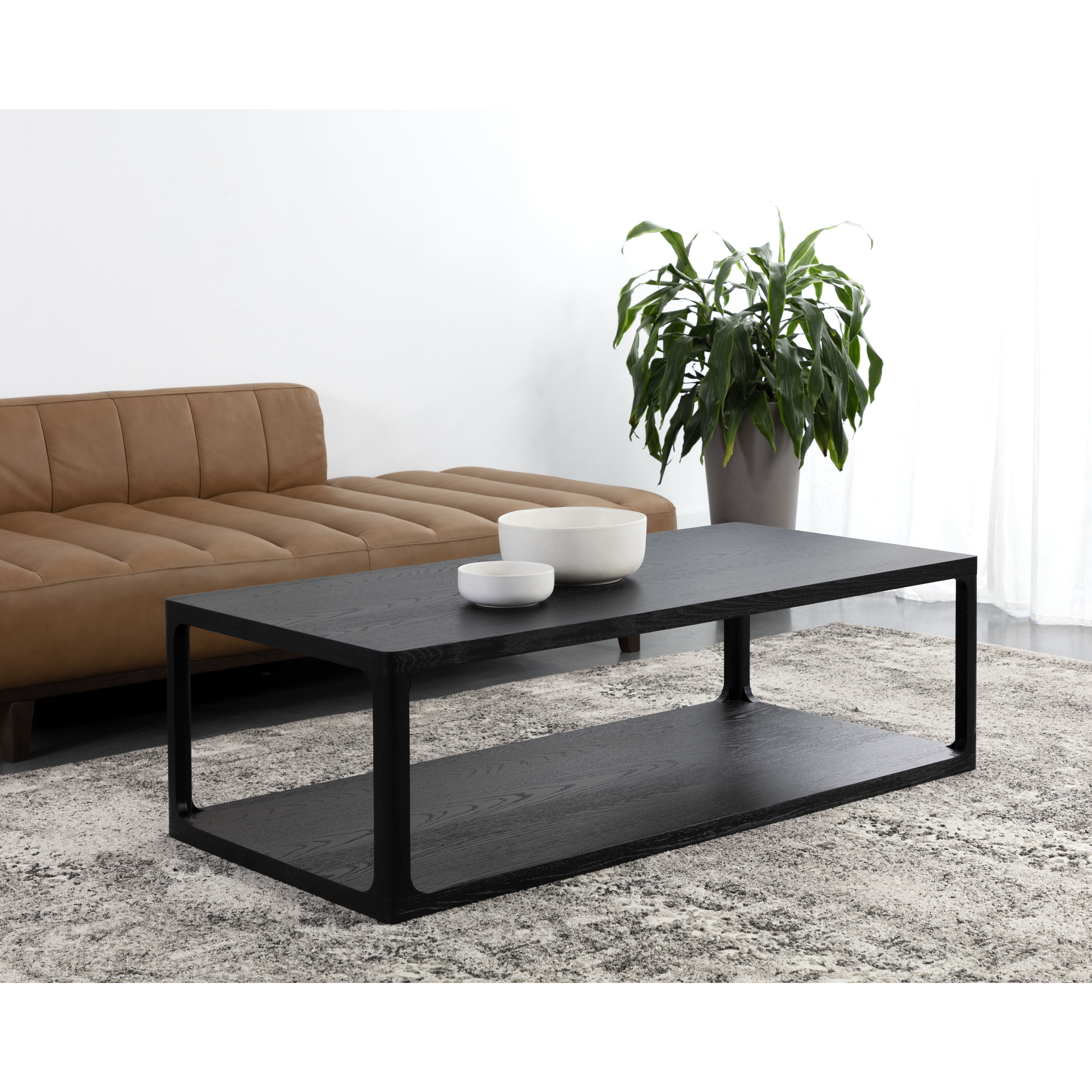 Doncaster 55 X 25.5 inch Black Coffee Table